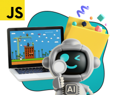 Язык программирования JavaScript + AI. Проектное обучение + геймификация + AI-помощники - КИБЕРшкола программирования для детей, компьютерные курсы для школьников, начинающих и подростков - KIBERone г. Евпатория