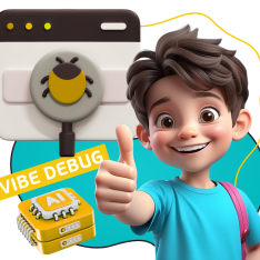 Тестирование & Vibe Debug. Охотники за багами - КИБЕРшкола программирования для детей, компьютерные курсы для школьников, начинающих и подростков - KIBERone г. Евпатория
