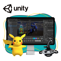 Мир игр на Unity 2D на популярном движке + AI-помощники - КИБЕРшкола программирования для детей, компьютерные курсы для школьников, начинающих и подростков - KIBERone г. Евпатория