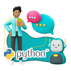 Умный чат-бот на Python - КИБЕРшкола программирования для детей, компьютерные курсы для школьников, начинающих и подростков - KIBERone г. Евпатория