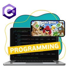 Программирование на C#. Удивительный мир 2D-игр - КИБЕРшкола программирования для детей, компьютерные курсы для школьников, начинающих и подростков - KIBERone г. Евпатория